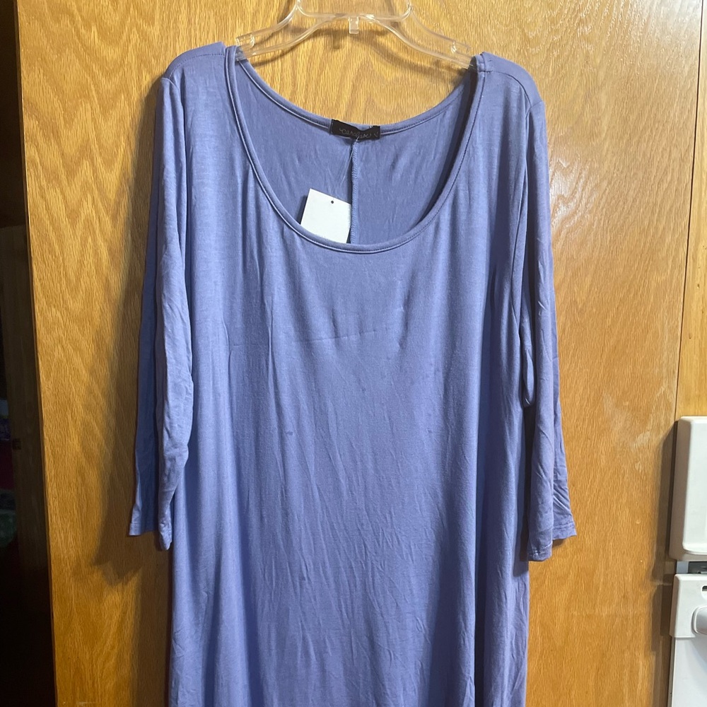 Caralase tunic dress with jagged hem